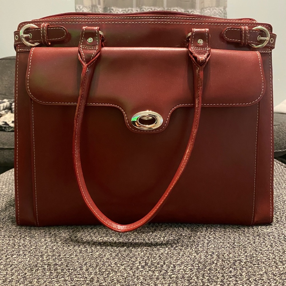 Red Work Bag/Briefcase McKlein - Winneteka